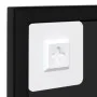 Black metal wall mirror 100x60 cm by vidaXL, Mirrors - Ref: Foro24-342209, Price: 82,16 €, Discount: %