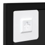Espejo de pared metal negro 100x60 cm de vidaXL, Espejos - Ref: Foro24-342209, Precio: 83,37 €, Descuento: %
