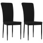 Esszimmerstühle 2 Einheiten aus schwarzem Samt von vidaXL, Essstühle - Ref: Foro24-326099, Preis: 86,16 €, Rabatt: %