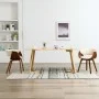 Esszimmerstühle, 2 Stück, gebogenes Holz und cremefarbenes Kunstleder von vidaXL, Essstühle - Ref: Foro24-278724, Preis: 408,...