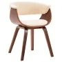 Dining chairs 6 pcs curved wood and cream synthetic leather by vidaXL, dining chairs - Ref: Foro24-278726, Price: 1,00 €, Dis...
