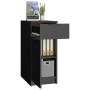 Schreibtischschrank aus schwarzem Sperrholz, 33,5 x 50 x 75 cm von vidaXL, Schließfächer und Lagerschränke - Ref: Foro24-8115...
