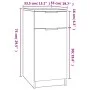 Black plywood desk cabinet 33.5x50x75 cm by vidaXL, Lockers and storage cabinets - Ref: Foro24-811503, Price: 89,56 €, Discou...
