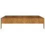 Jardinera acero corten 100x100x26 cm de vidaXL, Maceteros y jardineras - Ref: Foro24-824514, Precio: 44,53 €, Descuento: %