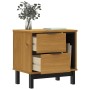 Mesita de noche FLAM madera maciza de pino 49x35x50 cm de vidaXL, Mesitas de noche - Ref: Foro24-357813, Precio: 75,70 €, Des...