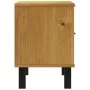 FLAM bedside table solid pine wood 49x35x50 cm by vidaXL, Nightstands - Ref: Foro24-357813, Price: 74,55 €, Discount: %