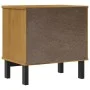 FLAM bedside table solid pine wood 49x35x50 cm by vidaXL, Nightstands - Ref: Foro24-357813, Price: 74,55 €, Discount: %