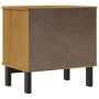 Mesita de noche FLAM madera maciza de pino 49x35x50 cm de vidaXL, Mesitas de noche - Ref: Foro24-357813, Precio: 75,70 €, Des...