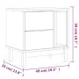FLAM bedside table solid pine wood 49x35x50 cm by vidaXL, Nightstands - Ref: Foro24-357813, Price: 74,55 €, Discount: %