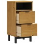 FLAM solid pine wood bedside table 40x35x80 cm by vidaXL, Nightstands - Ref: Foro24-357814, Price: 87,52 €, Discount: %