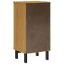 FLAM solid pine wood bedside table 40x35x80 cm by vidaXL, Nightstands - Ref: Foro24-357814, Price: 86,79 €, Discount: %