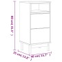 FLAM Nachttisch aus massivem Kiefernholz 40x35x80 cm von vidaXL, Nachttische - Ref: Foro24-357814, Preis: 87,52 €, Rabatt: %