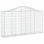 Gabionenkörbe 4 Stück Bogenform Eisen 200x30x100/120 cm von vidaXL, Töpfe und Pflanzgefäße - Ref: Foro24-3145432, Preis: 311,...