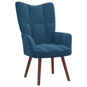 Blauer Samt-Entspannungssessel von vidaXL, Sessel - Ref: Foro24-328061, Preis: 111,73 €, Rabatt: %
