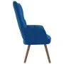 Blue velvet relaxation armchair by vidaXL, Armchairs - Ref: Foro24-328061, Price: 111,73 €, Discount: %