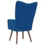 Blue velvet relaxation armchair by vidaXL, Armchairs - Ref: Foro24-328061, Price: 111,73 €, Discount: %