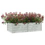 Arriate de acero galvanizado plateado 160x80x45 cm de vidaXL, Maceteros y jardineras - Ref: Foro24-316884, Precio: 48,32 €, D...