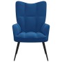 Blue velvet recliner by vidaXL, Armchairs - Ref: Foro24-328083, Price: 102,04 €, Discount: %