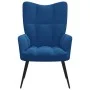 Relaxsessel aus blauem Samt von vidaXL, Sessel - Ref: Foro24-328083, Preis: 96,98 €, Rabatt: %