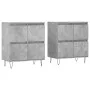 Sideboards 2 Stück betongraues Sperrholz von vidaXL, Sideboards - Ref: Foro24-3190177, Preis: 123,02 €, Rabatt: %