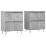 Sideboards 2 Stück betongraues Sperrholz von vidaXL, Sideboards - Ref: Foro24-3190177, Preis: 123,02 €, Rabatt: %