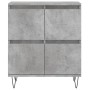 Aparadores 2 uds madera contrachapada gris hormigón de vidaXL, Aparadores - Ref: Foro24-3190177, Precio: 122,91 €