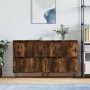 Aparadores 2 uds madera contrachapada roble ahumado de vidaXL, Aparadores - Ref: Foro24-3190178, Precio: 130,18 €, Descuento: %