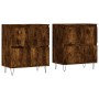 Aparadores 2 uds madera contrachapada roble ahumado de vidaXL, Aparadores - Ref: Foro24-3190178, Precio: 130,18 €, Descuento: %