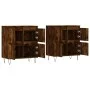 Aparadores 2 uds madera contrachapada roble ahumado by vidaXL, Sideboards - Ref: Foro24-3190178, Price: 128,64 €, Discount: %
