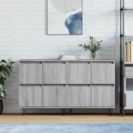 Sideboards 2 pcs Sonoma gray plywood by vidaXL, Sideboards - Ref: Foro24-3190179, Price: 127,15 €, Discount: %