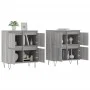 Sideboards 2 pcs Sonoma gray plywood by vidaXL, Sideboards - Ref: Foro24-3190179, Price: 127,15 €, Discount: %