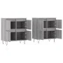 Sideboards 2 pcs Sonoma gray plywood by vidaXL, Sideboards - Ref: Foro24-3190179, Price: 127,15 €, Discount: %
