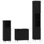 Black plywood 3-piece bathroom furniture set by vidaXL, Bathroom furniture - Ref: Foro24-3187782, Price: 173,44 €, Discount: %