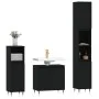 Black plywood 3-piece bathroom furniture set by vidaXL, Bathroom furniture - Ref: Foro24-3187782, Price: 173,44 €, Discount: %