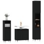 Set de muebles de baño 3 piezas madera contrachapada negro de vidaXL, Muebles de baño - Ref: Foro24-3187782, Precio: 181,85 €