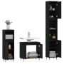 Set de muebles de baño 3 piezas madera contrachapada negro de vidaXL, Muebles de baño - Ref: Foro24-3187782, Precio: 181,85 €