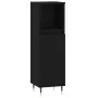 Black plywood 3-piece bathroom furniture set by vidaXL, Bathroom furniture - Ref: Foro24-3187782, Price: 173,44 €, Discount: %