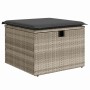 Conjunto de sofá de jardín 4 pcs Gris claro 176 x 117 x 85 cm