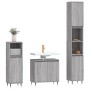 Sonoma gray plywood 3-piece bathroom furniture set by vidaXL, Bathroom furniture - Ref: Foro24-3187787, Price: 164,98 €, Disc...