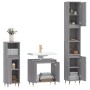 Sonoma gray plywood 3-piece bathroom furniture set by vidaXL, Bathroom furniture - Ref: Foro24-3187787, Price: 164,98 €, Disc...