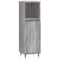 Sonoma gray plywood 3-piece bathroom furniture set by vidaXL, Bathroom furniture - Ref: Foro24-3187787, Price: 164,98 €, Disc...