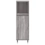 Set de muebles de baño 3 pzas madera contrachapada gris sonoma de vidaXL, Muebles de baño - Ref: Foro24-3187787, Precio: 162,...