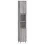 Sonoma gray plywood 3-piece bathroom furniture set by vidaXL, Bathroom furniture - Ref: Foro24-3187787, Price: 164,98 €, Disc...