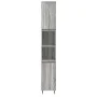 Set de muebles de baño 3 pzas madera contrachapada gris sonoma de vidaXL, Muebles de baño - Ref: Foro24-3187787, Precio: 162,...