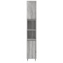 Sonoma gray plywood 3-piece bathroom furniture set by vidaXL, Bathroom furniture - Ref: Foro24-3187787, Price: 164,98 €, Disc...