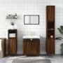 Set de muebles de baño 3 pzas madera contrachapada roble marrón de vidaXL, Muebles de baño - Ref: Foro24-3187788, Precio: 165...