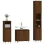 Set de muebles de baño 3 pzas madera contrachapada roble marrón de vidaXL, Muebles de baño - Ref: Foro24-3187788, Precio: 165...