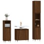 Set de muebles de baño 3 pzas madera contrachapada roble marrón von vidaXL, Badezimmermöbel - Ref: Foro24-3187788, Preis: 175...