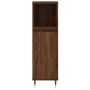 Set de muebles de baño 3 pzas madera contrachapada roble marrón von vidaXL, Badezimmermöbel - Ref: Foro24-3187788, Preis: 175...