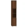 Set de muebles de baño 3 pzas madera contrachapada roble marrón de vidaXL, Muebles de baño - Ref: Foro24-3187788, Precio: 165...